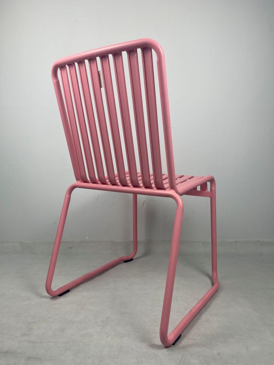Modern Appearance Wholesale Commercial Aluminum Frame Fancy Stacking Hotel Wedding Party Banquet Chair