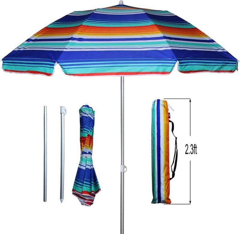 Printing Sun Protection Outdoor Folding Beach Umbrella