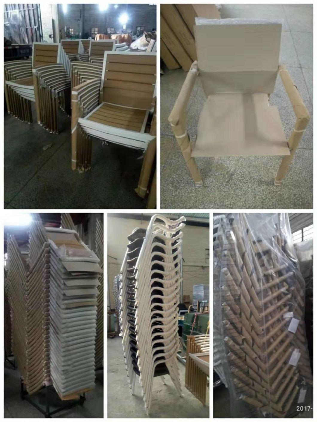 Plastic Wood Garden Furniture Outdoor Chair Aluminum Tube