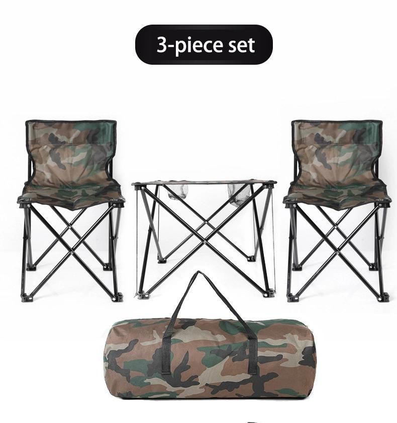 Folding Table and Chair Outdoor Portable Camping Folding Table Chair Set