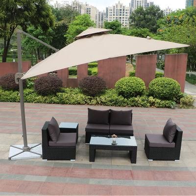 New Style Outdoor Garden Dining Table and Chairs Rattan Dining Set Patio Furniture