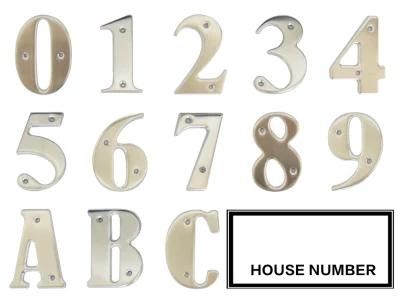 Metal Stainless Steel Zinc Aluminum Furniture Hardware Door Sign Number