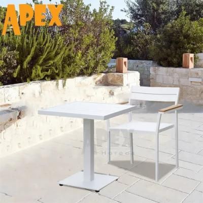 Outdoor Garden Furniture Cafe Aluminum Stackable Waterproof Dining Chair Wholesale