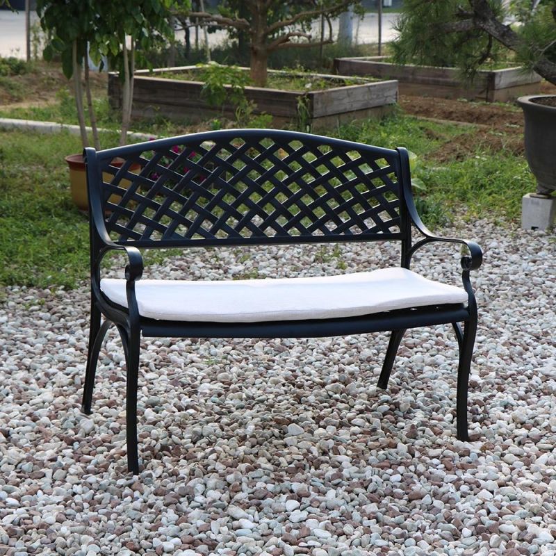 Customized Aluminum Garden Antique Concrete Bench Set