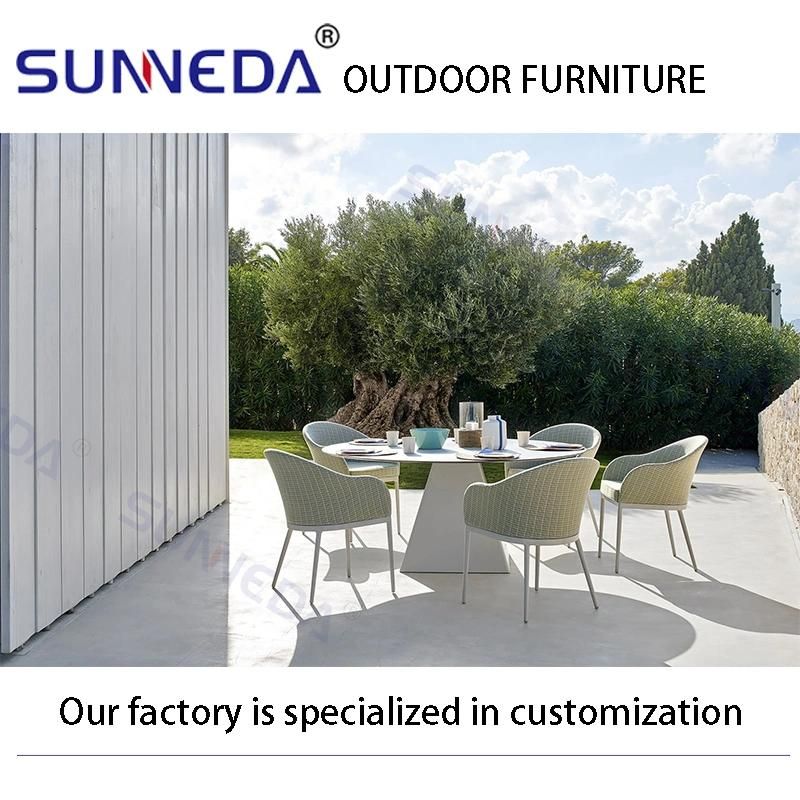 Best Selling Bistro Villa Camping Leisure Aluminium Alloy Armchair Furniture