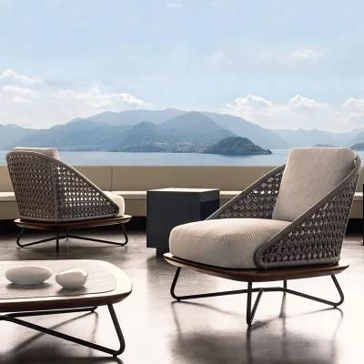 Outdoor Rattan Sofa Villa Hotel Terrace Table and Chair