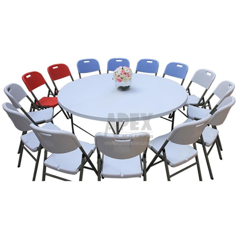 Garden Patio Round Folding Dining Wedding Table for Party Events