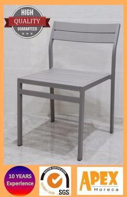 Outdoor Restaurant Chair Hotel Furniture Aluminum Slat Side Chair