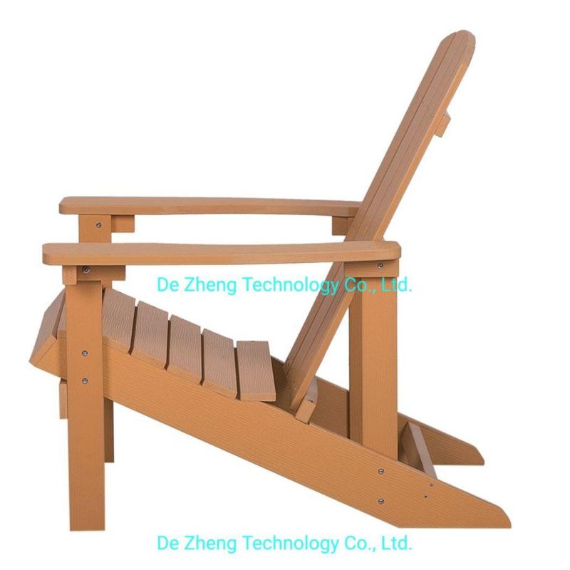 Brand New Knock Down Pack Poly Wood Plastic Wood Adirondack Chair Garden Chair for Leisure Balcony with Carton Packing