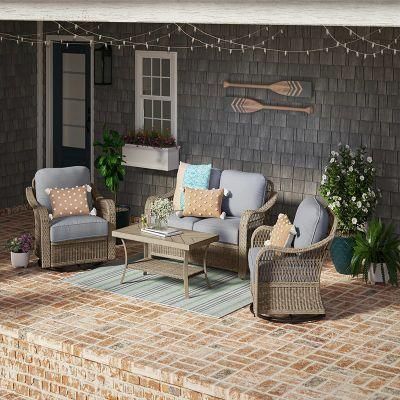 Garden Sofa Set with Aluminum Frame Spray Outdoor Powder