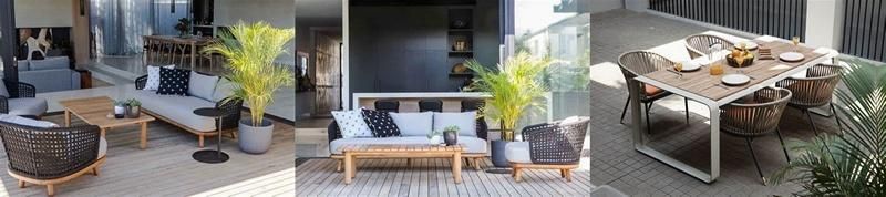 Popular Leisure Garden Patio Outdoor Textilene Rope Chair for Outdoor