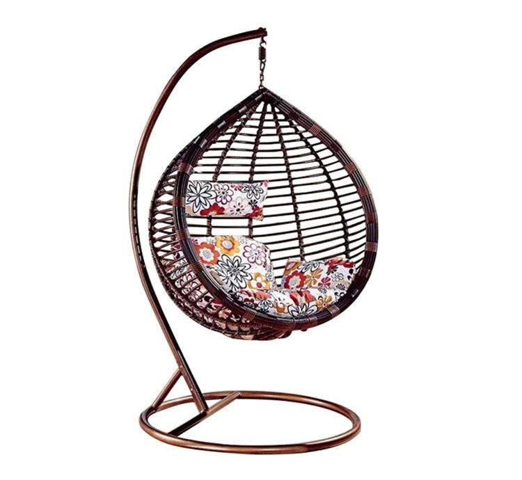 Hot Sale Leisure Bedroom Hotel Wedding Metal Wicker Swing Chair