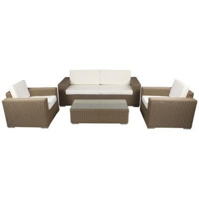 Big Size European Style 4PCS Leisure Patio Garden Rattan Sofa Set Outdoor Furniture for Hotel