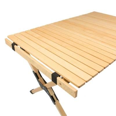 Folding Wood Table- Portable Foldable Outdoor Picnic Table