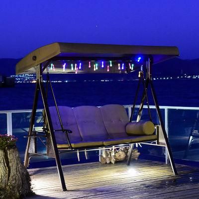 Deluxe Panamanian Three Person Swing Chair Indoor Outdoor Hanging Basket Rattan Chair