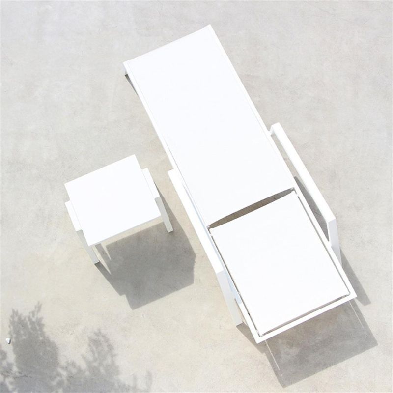 Portable Rattan Aluminum Patio Outdoor Sun Chaise Lounger for Hotel