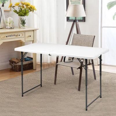 Outdoor Portable Folding Plastic Adjustable Height Plastic Table