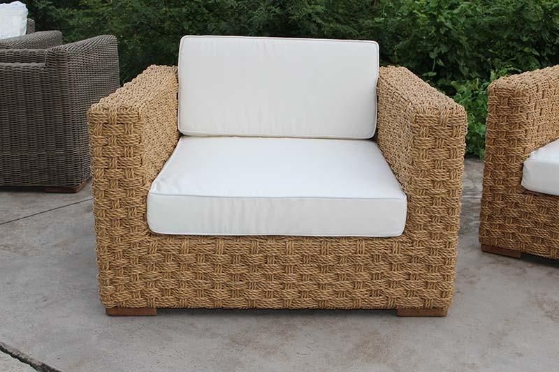 Modern Outdoor Garden Hotel Cafe Coffee Table Rattan Furniture Sofa Set