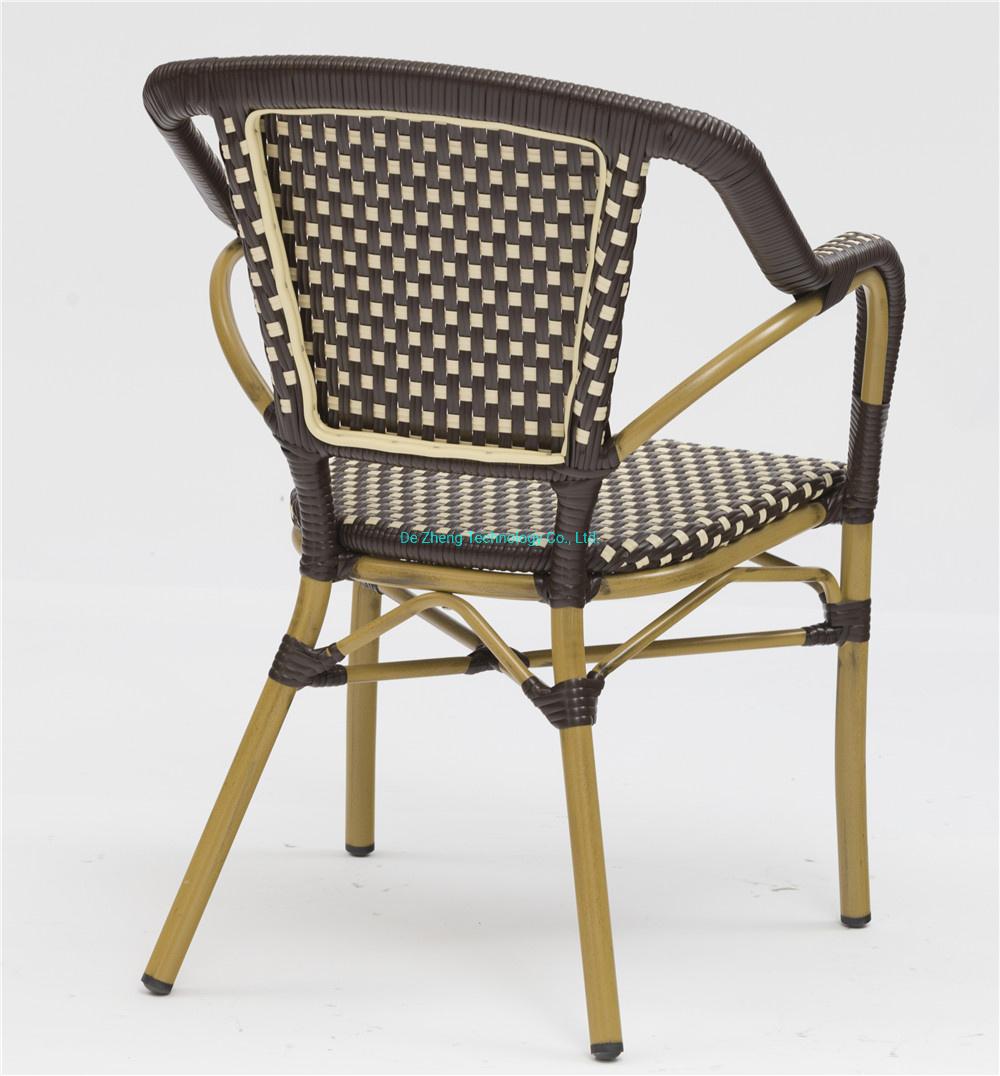 Garden Patio Chairs Outdoor Customized Furniture French Cafe Bistro Dining Rattan Furniture