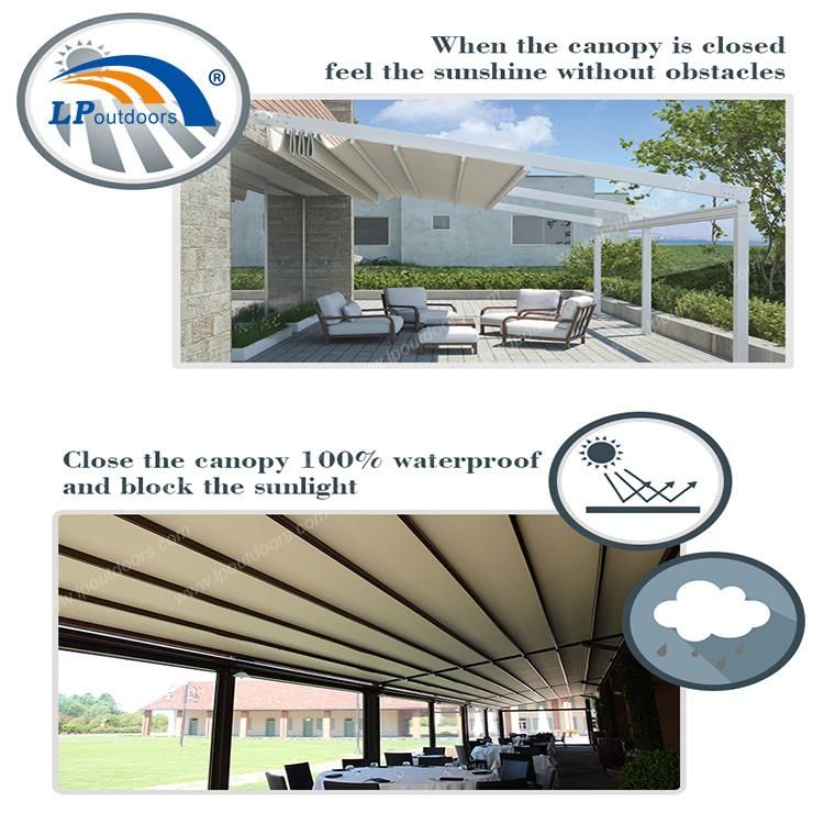 Customized Private Intelligent Aluminum Folding Roof of Pergola