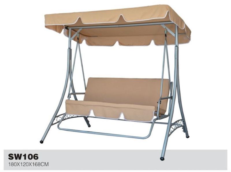 Leisure Polyester Swing Chair for Three People