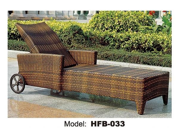 Outdoor Sun Lounge 2 Sets Pool Furniture Wicker Lounges