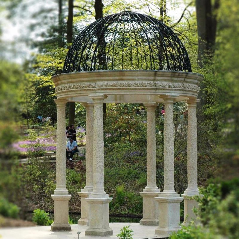 Marble Gazebo Stone Gazebo Hand Carved for Garden