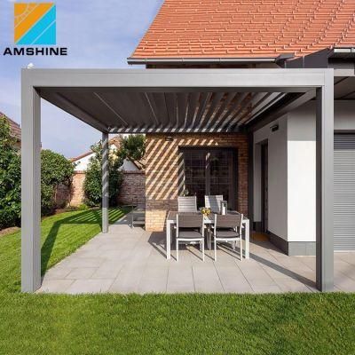 Modern Outdoor Waterproof Motorized Aluminum Pergola