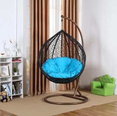 Popular Double Seat Rattan Wicker Garden Hotel Balcony Swing Chair