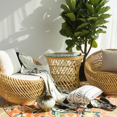High Quality Outdoor Furniture Handmade Rattan Morden Leisure Garden Set