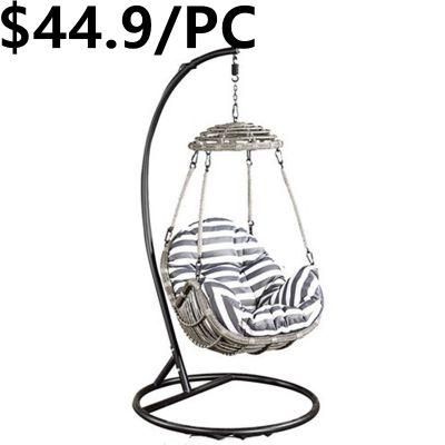 New Modern Outdoor Furniture Metal Garden Hanging Swing Chair