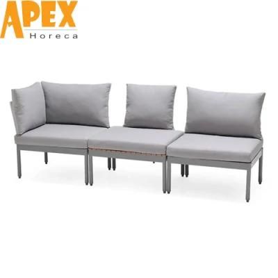 Factory Wholesale High Quality Garden Luxury Furniture Aluminum Modular Sofa