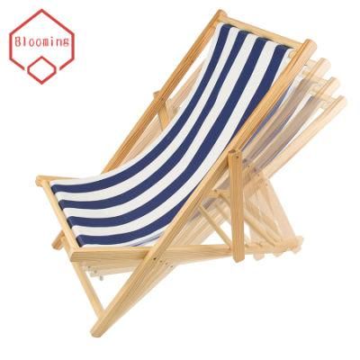 Adjustable Height Foldable Camping Outdoor Beach Chair for Garden