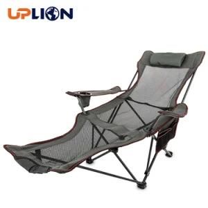 Uplion Reclining Folding Camping Chair with Footrest Portable Chair for Outdoor Camping Fishing