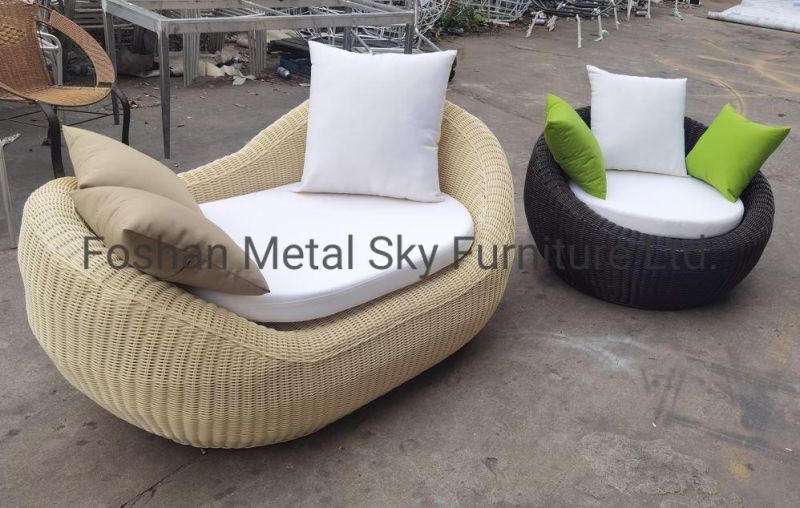Outdoor Garden Hotel Villa Patio Aluminum Wicker Rope Rattan Sofa