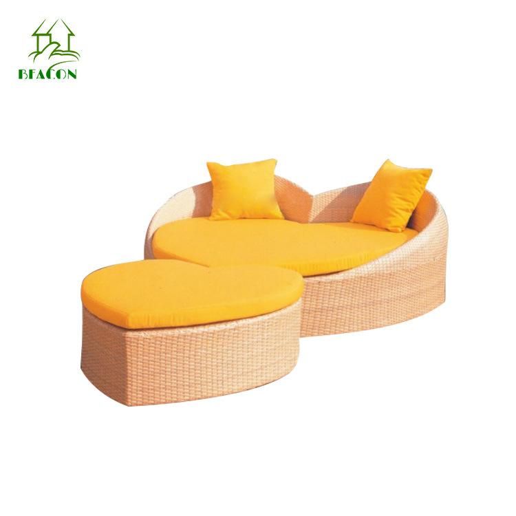 Outdoor Colorful Cushion Rattan Aluminum Frame Leisure Big Space Lounge Chair