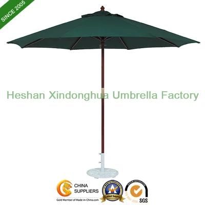 2.7m Round Wooden Patio Umbrella for Outdoor Furniture (WU-R3827)