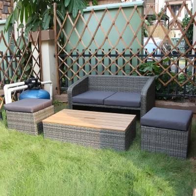 Synthetic Wicker Patio Outdoor Garden Furniture Rattan Table and Chairs Sofa