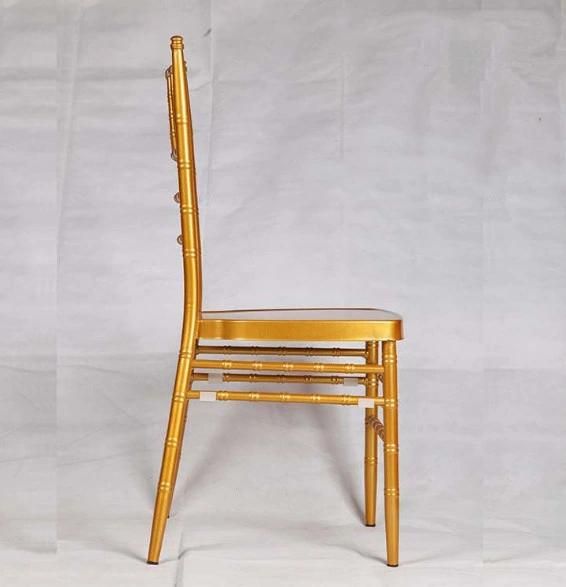 Banquet Dining Hotel Restaurant White Tiffany Wedding Metal Chiavari Chair