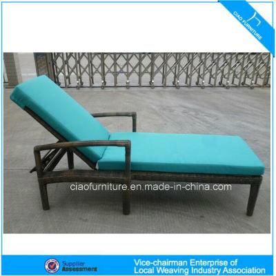 High Quality Rattan Outdoor Furniture Patio Wicker Chaise Lounge (OT-008)