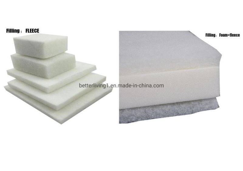 Square Cushion Chair Pad Double Piping Cushion