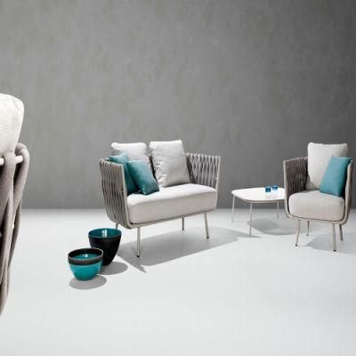 Outdoor Rattan Furniture Garden Sofa and Tea Table Set for Sale