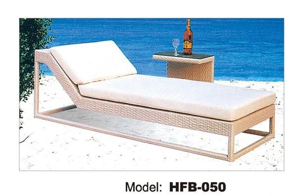 Outdoor Funriture Sun Bed Round Circular Rattan Outdoor Sunbed (TG-JW101)