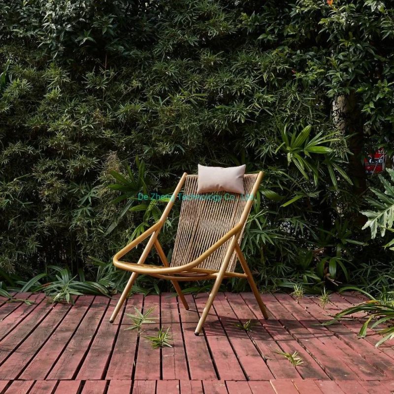 Hot Sell Outdoor Rope Chair All Weather Cheap Bistro Patio Garden Chair Patio Furniture New Design Garden Chairs