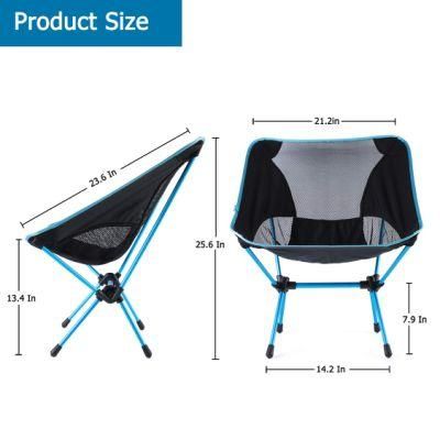 Terralite Portable Camp Chair. Perfect for Camping, Beach, Backpacking &amp; Outdoor Festivals. Compact &amp; Heavy Duty (Supports 300 lbs) . Includes Terragrip