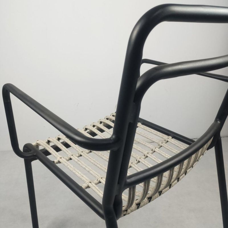 Top Quality Waterproof Project Customized Wicker Stackable Outdoor Cafe Chairs