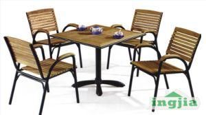 Outdoor Solid Wood Aluminium Patio Garden Leisure Coffee Furniture (JT-506)