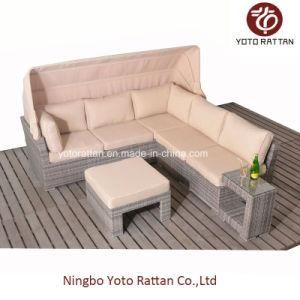 Hot Rattan Sofa with C-Table for Outdoor (5091)