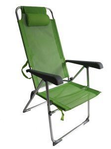 Oversize Foldig Chair 7 Position Beach Chair Green