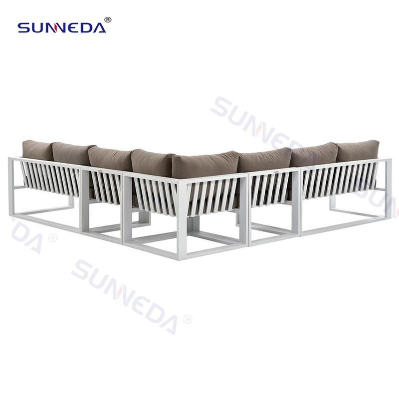 Luxury Outdoor Patio Aluminum Furniture Leisure Simple Sofa Sets